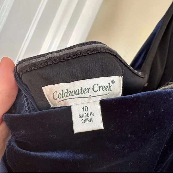 VTG Coldwater Creek Velvet Dress - Picture 3 of 4
